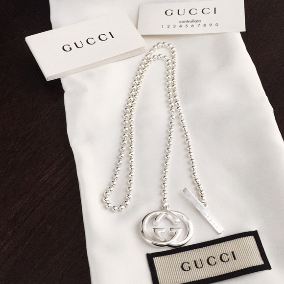 NWT Gucci “Britt”Sterling Silver Toggle - Picture 1 of 5